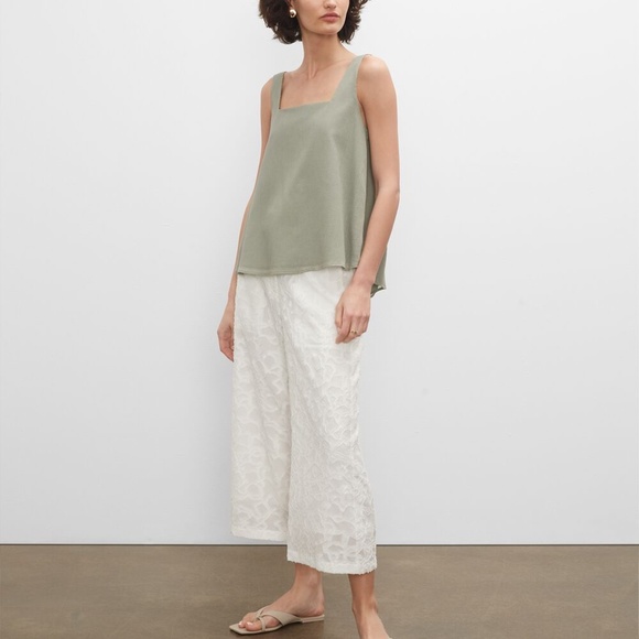 Textured Elasticated Pants - Brand New - NEVER WORN - Egret